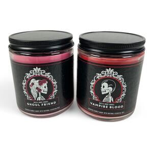 Ghoul Friend and Vampire Blood Single Wick Candle Bath and Body Works 7oz Set